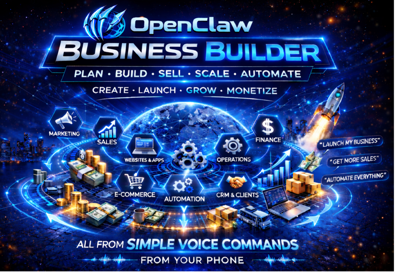 OpenClaw Business Builder — AI automation from voice commands